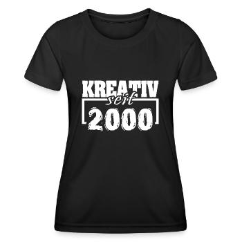Schauspielerin 2000 - Frauen Funktions-T-Shirt - Schwarz - Vorne - AI Model Female 172 light (172cm)
