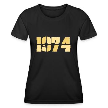 1974 - Women's Functional T-Shirt - black - Front - AI Model Female 172 light (172cm)