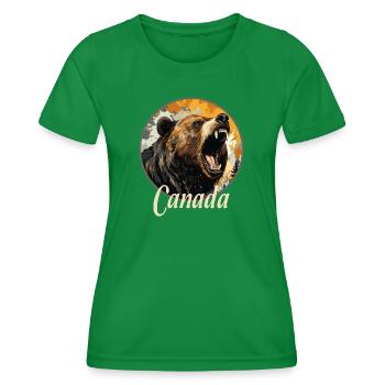 CANADA - Women's Functional T-Shirt - kelly green - Front - AI Model Female 172 dark (172cm)