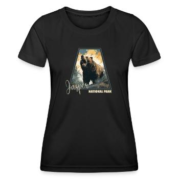 Jasper National Park - Women's Functional T-Shirt - black - Front - AI Model Female 172 light (172cm)