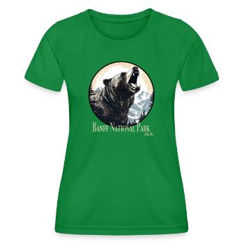 Parc national Banff - T-shirt sport Femme - vert - Devant - AI Model Female 172 dark (172cm)