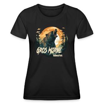 Gros Morne National Park retro style - Women's Functional T-Shirt - black - Front - AI Model Female 172 light (172cm)