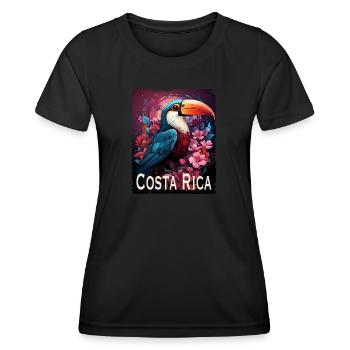 Costa Rica - Women's Functional T-Shirt - black - Front - AI Model Female 172 light (172cm)