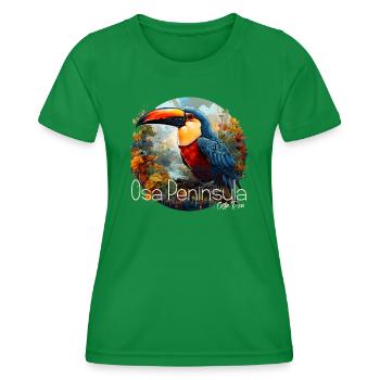 Corcovado National Park Costa Rica - Women's Functional T-Shirt - kelly green - Front - AI Model Female 172 dark (172cm)