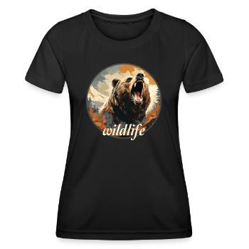 Faune - T-shirt sport Femme - noir - Devant - AI Model Female 172 light (172cm)