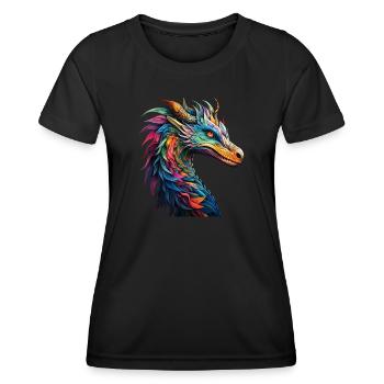 Dragon - T-shirt sport Femme - noir - Devant - AI Model Female 172 light (172cm)