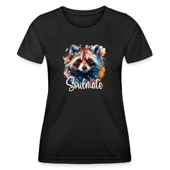 Soulmate - Frauen Funktions-T-Shirt - Schwarz - Vorne - AI Model Female 172 light (172cm)