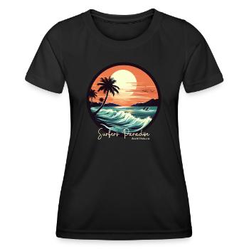 Surfers Paradise Australia - Frauen Funktions-T-Shirt - Schwarz - Vorne - AI Model Female 172 light (172cm)