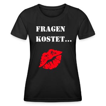 lustiges Flirt-Shirt für Partys zum feiern. - Frauen Funktions-T-Shirt - Schwarz - Vorne - AI Model Female 172 light (172cm)