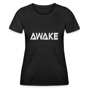 ÉVEILLÉ - T-shirt sport Femme - noir - Devant - AI Model Female 172 light (172cm)