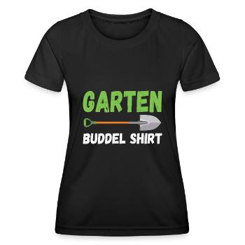 Garten Buddel Shirt Hobbygärtner Gärtnerin Gärtner - Frauen Funktions-T-Shirt - Schwarz - Vorne - AI Model Female 172 light (172cm)