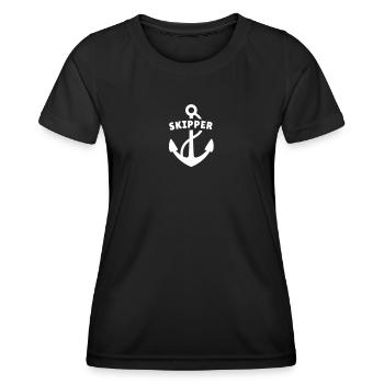 Skipper - Frauen Funktions-T-Shirt - Schwarz - Vorne - AI Model Female 172 light (172cm)
