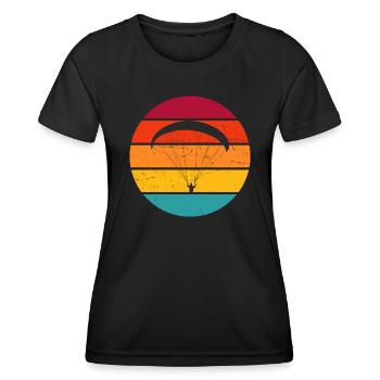 Parapente Parapente Parapente - T-shirt sport Femme - noir - Devant - AI Model Female 172 light (172cm)