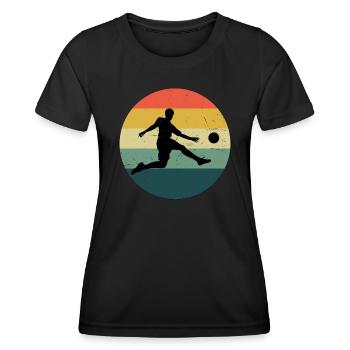 Women's Soccer Football Football Game Football Games - Women's Functional T-Shirt - black - Front - AI Model Female 172 light (172cm)