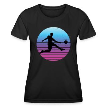 Football Men's Football Game Football Football Spi - Women's Functional T-Shirt - black - Front - AI Model Female 172 light (172cm)