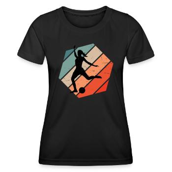 Football Men Football Football Football Football - Women's Functional T-Shirt - black - Front - AI Model Female 172 light (172cm)