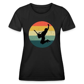 Guitar Guitar Player Guitar Electric Guitar - Women's Functional T-Shirt - black - Front - AI Model Female 172 light (172cm)
