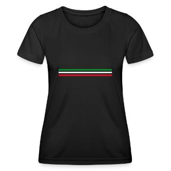 Trait italie - T-shirt sport Femme - noir - Devant - AI Model Female 172 light (172cm)