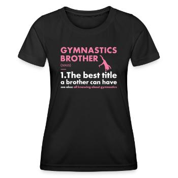 Sport Brother Gymnastics - Women's Functional T-Shirt - black - Front - AI Model Female 172 light (172cm)