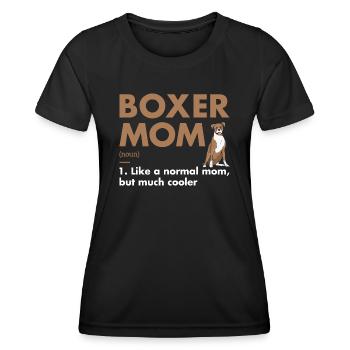 Boxer Mom Definition - Women's Functional T-Shirt - black - Front - AI Model Female 172 light (172cm)