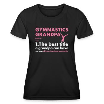 Sport Grandpa Gymnastics - Women's Functional T-Shirt - black - Front - AI Model Female 172 light (172cm)