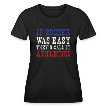 France Soccer French Football France Futbol - Frauen Funktions-T-Shirt - Schwarz - Vorne - AI Model Female 172 light (172cm)