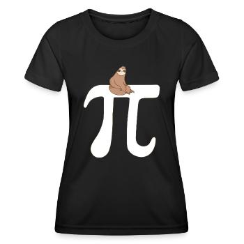 Math Sloth Pi - Women's Functional T-Shirt - black - Front - AI Model Female 172 light (172cm)