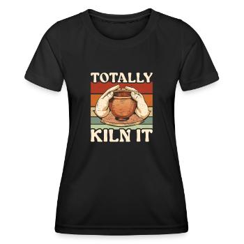 Pottery Totally Kiln It Ceramics - Women's Functional T-Shirt - black - Front - AI Model Female 172 light (172cm)
