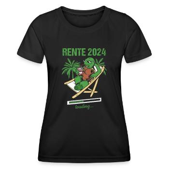 Rente 2024 Loading... Rente 2024 - Frauen Funktions-T-Shirt - Schwarz - Vorne - AI Model Female 172 light (172cm)