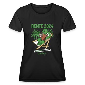 Rente 2024 Loading... Rente 2024 - Frauen Funktions-T-Shirt - Schwarz - Vorne - AI Model Female 172 light (172cm)