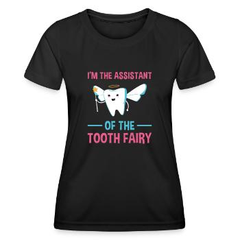 Assistant Of The Tooth Fairy Dental Assistant - Frauen Funktions-T-Shirt - Schwarz - Vorne - AI Model Female 172 light (172cm)