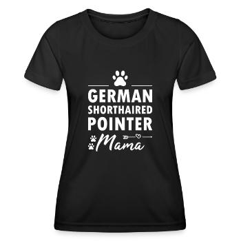 German Shorthaired Pointer Mama - Women's Functional T-Shirt - black - Front - AI Model Female 172 light (172cm)
