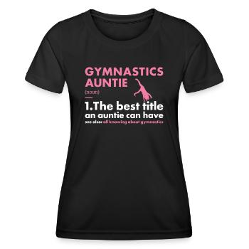 Sport Auntie Gymnastics - Women's Functional T-Shirt - black - Front - AI Model Female 172 light (172cm)