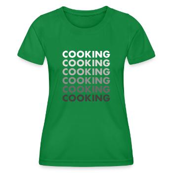 Cook Cooking - Women's Functional T-Shirt - kelly green - Front - AI Model Female 172 dark (172cm)
