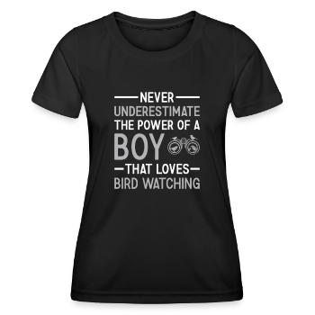 Watcher Never Underestimate The Power Of A Boy - Frauen Funktions-T-Shirt - Schwarz - Vorne - AI Model Female 172 light (172cm)