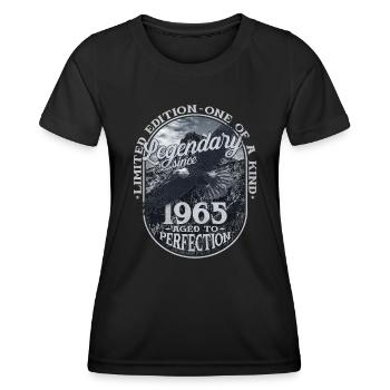 Legendary since 1965 - Women's Functional T-Shirt - black - Front - AI Model Female 172 light (172cm)