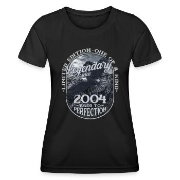 Legendary since 2004 - Women's Functional T-Shirt - black - Front - AI Model Female 172 light (172cm)