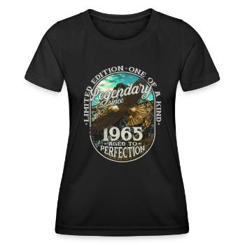 Legendary since 1965 - Women's Functional T-Shirt - black - Front - AI Model Female 172 light (172cm)