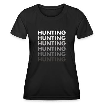 Hunter Hunting - Women's Functional T-Shirt - black - Front - AI Model Female 172 light (172cm)