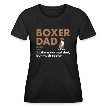 Boxer Dad Definition - Women's Functional T-Shirt - black - Front - AI Model Female 172 light (172cm)