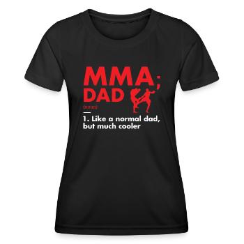 Sport Dad Definition MMA - Frauen Funktions-T-Shirt - Schwarz - Vorne - AI Model Female 172 light (172cm)