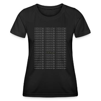 I will do it again - Women's Functional T-Shirt - black - Front - AI Model Female 172 light (172cm)