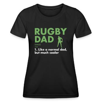 Sport Dad Definition Rugby - Frauen Funktions-T-Shirt - Schwarz - Vorne - AI Model Female 172 light (172cm)