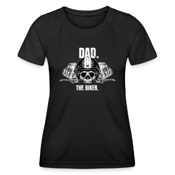 Dad the Biker - Women's Functional T-Shirt - black - Front - AI Model Female 172 light (172cm)