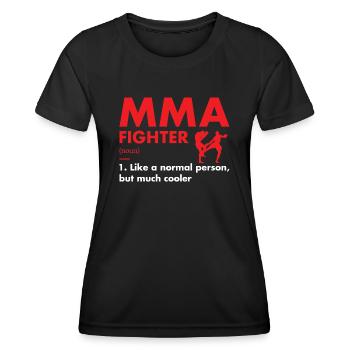 Sport Fighter Definition MMA - Frauen Funktions-T-Shirt - Schwarz - Vorne - AI Model Female 172 light (172cm)