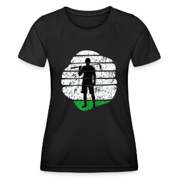 Golfeurs Golf Putts Golf Golf Course - T-shirt sport Femme - noir - Devant - AI Model Female 172 light (172cm)