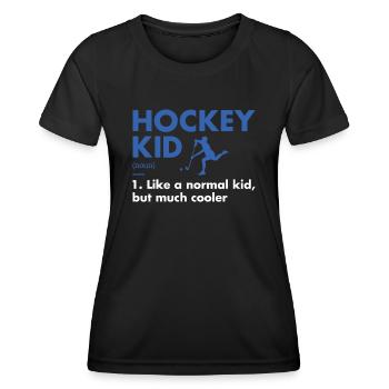 Sport Kid Definition Hockey - Women's Functional T-Shirt - black - Front - AI Model Female 172 light (172cm)