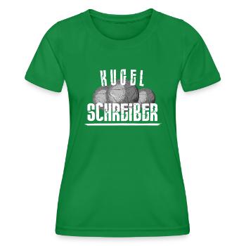 Boule...Kugelschreiber - Frauen Funktions-T-Shirt - Kelly Green - Vorne - AI Model Female 172 dark (172cm)