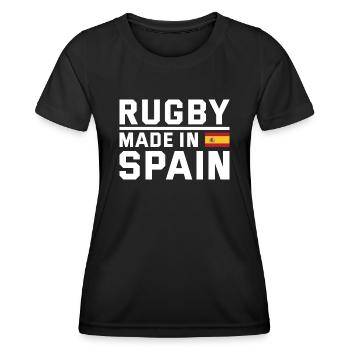Rugby Made From Spain Rugby - Women's Functional T-Shirt - black - Front - AI Model Female 172 light (172cm)