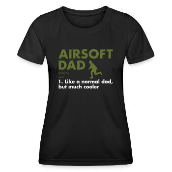 Sport Dad Definition Airsoft - Women's Functional T-Shirt - black - Front - AI Model Female 172 light (172cm)